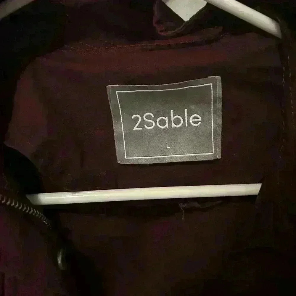 2Sable Maroon Jacket Size Large - Picture 3 of 4